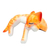 Wood statuette, 'Napping Cat' - Wood Sleeping Cat Statuette Orange Tabby (image 2c) thumbail