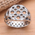 Men's sterling silver ring, 'Ancient Honeycomb' - Honeycomb-Like Sterling Silver Ring for Men (image 2) thumbail