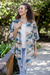 Tie-dye cotton kimono jacket, 'Outer Limits' - Tie-Dye Cotton Gauze Kimono Jacket from Bali (image 2) thumbail