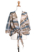 Tie-dye cotton kimono jacket, 'Outer Limits' - Tie-Dye Cotton Gauze Kimono Jacket from Bali thumbail