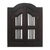 Wood wall mirror, 'Window Within' - Durian Wood Framed Mirror with Shutters (image 2a) thumbail
