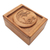Caja decorativa de madera - Joyero Artesanal de Madera de Suar con Luna Creciente