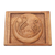 Dekorative Box aus Holz - Handgefertigte Schmuckschatulle aus Suar-Holz mit Halbmond