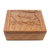 Decorative wood box, 'Perching Bird' - Hand Carved Decorative Wood Box with Bird Relief (image 2c) thumbail