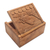 Decorative wood box, 'Perching Bird' - Hand Carved Decorative Wood Box with Bird Relief (image 2e) thumbail