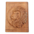 Decorative wood box, 'Lion Prince' - Hand Carved Wood Box with Lion Head Relief (image 2d) thumbail
