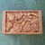 Decorative wood box, 'Growing Flower' - Wood Jewelry Box Handmade Flower and Leaf Motif (image 2b) thumbail