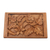 Decorative wood box, 'Growing Flower' - Wood Jewelry Box Handmade Flower and Leaf Motif (image 2d) thumbail