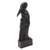 Escultura de madera - Escultura de madera negra tallada a mano de madre e hija