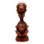 Wood sculpture, 'Double Yogi' - Double Yogi Wood Sculpture from Bali (image 2c) thumbail