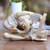 Hibiscus wood sculpture, 'Ganesha with Manuscript' - Hand Carved Hibiscus Wood Ganesha Sculpture (image 2) thumbail