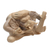 Hibiskus-Holzskulptur - Handgeschnitzte Ganesha-Skulptur aus Hibiskusholz