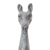Wood back scratcher, 'Horsing Around' - Hand Carved Black and White Suar Wood Horse Back Scratcher (image 2e) thumbail