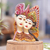 Wood wall sculpture, 'Kecak Janger Dancers' - Hand Carved and Painted Balinese Dancer Wall Sculpture thumbail