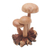 Wood sculpture, 'Growing Mushrooms' - Hand Carved Wood Mushroom Sculpture from Bali thumbail