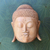 Wood mask, 'Buddha' - Natural Finish Suar Wood Buddha Mask from Bali (image 2) thumbail