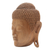 Wood mask, 'Buddha' - Natural Finish Suar Wood Buddha Mask from Bali (image 2c) thumbail