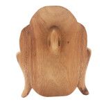 Wood mask, 'Buddha' - Natural Finish Suar Wood Buddha Mask from Bali