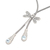 Blue topaz lariat necklace, 'Dragonfly Flight' - Blue Topaz Dragonfly Motif Lariat Necklace (image 2d) thumbail