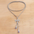 Amethyst lariat necklace, 'Dragonfly Flight' - Amethyst Lariat Necklace with Dragonfly Motif (image 2b) thumbail