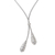 Sterling silver lariat necklace, 'Plain and Fancy' - Sterling Silver Lariat Style Necklace from Bali (image 2f) thumbail