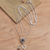 Garnet lariat necklace, 'Romantic Java' - Romantic Sterling Silver and Garnet Lariat Necklace (image 2c) thumbail