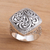 Sterling silver signet ring, 'Java Square' - Hand Crafted Indonesian Style Sterling Silver Ring (image 2d) thumbail