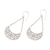 Sterling silver dangle earrings, 'Flower Swing' - Floral Sterling Silver Dangle Earrings from Bali
