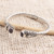 Amethyst cuff bracelet, 'Perched Dragonfly' - Amethyst Cuff Bracelet with Dragonfly Motif (image 2b) thumbail