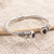 Amethyst cuff bracelet, 'Perched Dragonfly' - Amethyst Cuff Bracelet with Dragonfly Motif (image 2c) thumbail