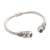 Amethyst cuff bracelet, 'Perched Dragonfly' - Amethyst Cuff Bracelet with Dragonfly Motif
