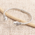 Cultured pearl cuff bracelet, 'Royal Torch' - Cultured Pearl and Sterling Silver Cuff Bracelet (image 2b) thumbail