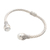 Cultured pearl cuff bracelet, 'Royal Torch' - Cultured Pearl and Sterling Silver Cuff Bracelet (image 2d) thumbail