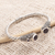 Amethyst cuff bracelet, 'Behold' - Amethyst Cuff Bracelet in Sterling Silver