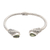 Peridot cuff bracelet, 'Fancy Feathers' - Wing Motif Peridot Cuff Bracelet thumbail