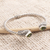 Peridot cuff bracelet, 'Fancy Feathers' - Wing Motif Peridot Cuff Bracelet (image 2b) thumbail