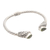 Peridot cuff bracelet, 'Fancy Feathers' - Wing Motif Peridot Cuff Bracelet (image 2e) thumbail