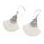 Sterling silver dangle earrings, 'Celuk Arcs' - Artisan Crafted Sterling Silver Dangle Earrings