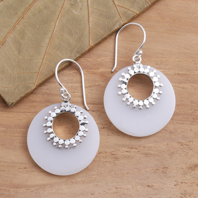 Sterling Silver Spiral Pendant Dangle Earrings Fine Jewellery Gifts for Women D.Perlla Pearl Drop Earrings