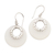 Sterling silver dangle earrings, 'Celuk Discs' - Round Sterling Silver and Resin Dangle Earrings (image 2a) thumbail