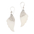 Sterling silver dangle earrings, 'Celuk Wings' - Wing-Shaped Dangle Earrings with Sterling Silver