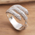 Sterling silver wrap ring, 'Strong Claws' - Sterling Silver Raptor Talon Wrap Ring (image 2b) thumbail