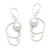 Cultured pearl dangle earrings, 'Single Balloon' - Sterling Silver Cultured Pearl Dangle Earrings (image 2a) thumbail