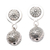 Sterling silver dangle earrings, 'Dragon Ball' - Dragon Motif Sterling Silver Dangle Earrings thumbail