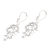 Sterling silver dangle earrings, 'Trailing Blossom' - Trailing Flower Sterling Silver Dangle Earrings (image 2b) thumbail