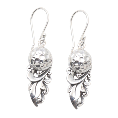 Sterling silver dangle earrings, 'Royal Fruit' - Sterling SIlver Dangle Earrings from Bali
