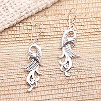thumbnail image 2 of Tibetan Silver Dangle Earrings - Leopard Animal Lover Big Cat - Lytham Craft Co UK 2 of 5