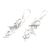 Sterling silver dangle earrings, 'Mythical Bird' - Mythical Bird Sterling Silver Dangle Earrings (image 2c) thumbail