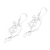 Sterling silver dangle earrings, 'Leafy Arabesque' - Art Nouveau Style Sterling Silver Earrings (image 2b) thumbail