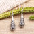 Sterling silver dangle earrings, 'Baroque Bower' - Ornate Sterling Silver Dangle Earrings